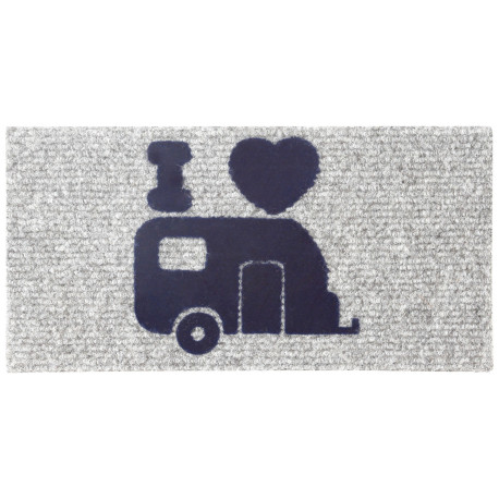 TAPIS DENTREE HELLO CARAVAN 25 X 50 CM GRIS BRUNNER