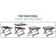 PLATEAU POUR REPOSE-JAMBES REBEL 64 X 51 X 5,5 CM BRUNNER