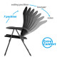 FAUTEUIL 3D SKYE RT 7 POSITIONS GRIS FONCE BRUNNER