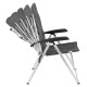 FAUTEUIL 3D DYNAFOLD RECLINER GRIS FONCE JUSQU’À 120 KG BRUNNER
