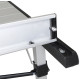 TABLE TITANIUM QUADRA COMPACK 4 ALU ENROULABLE A LATTES 120,5 X 70 X 72 CM BRUNNER
