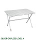 TABLE PLIANTE SILVER GAPLESS LEVEL 4 PLAN ENROULABLE 110 X 71 X 70 CM BRUNNER