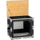 MEUBLE DE CUISINE CUBE AZABACHE 2 ETAGERES PARE-FEU AVEC PIEDS NOIR BRUNNER