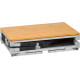 MEUBLE DE CUISINE CUBE AZABACHE 2 ETAGERES PARE-FEU AVEC PIEDS NOIR BRUNNER