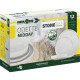 PACK VAISSELLE MIDDAY ODETTE BLANC 12 PIECES STONE TOUCH ANTIGLISSE BRUNNER