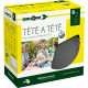 PACK VAISSELLE TETE A TETE DOLOMIT GRIS 8 PIECES STONE TOUCH ANTIGLISSE BRUNNER