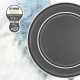 ASSIETTE A DESSERT DOLOMIT GRISE Ø 20 CM STONE TOUCH ANTIGLISSE BRUNNER