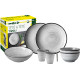PACK VAISSELLE TETE A TETE TIVOLI 8 PIECES MELAMINE ANTIGLISSE BRUNNER