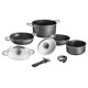 POPOTE FLAVOR Ø 20 CM NOIR 7 PIECES BRUNNER