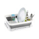 EGOUTTOIR A VAISSELLE PLIABLE AVEC PLATEAU DROPPER FOLD-AWAY GRIS BLANC BRUNNER