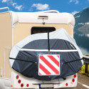 HOUSSE POUR 2/3 VELOS AVEC POCHE POUR PANNEAU BIKE COVER SPECIAL 2/3 BRUNNER