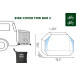 HOUSSE POUR 1/2 VELOS PORTE-VELO SUR BOULE AVEC POCHE HITCH BIKE COVER 1/2 BRUNNER