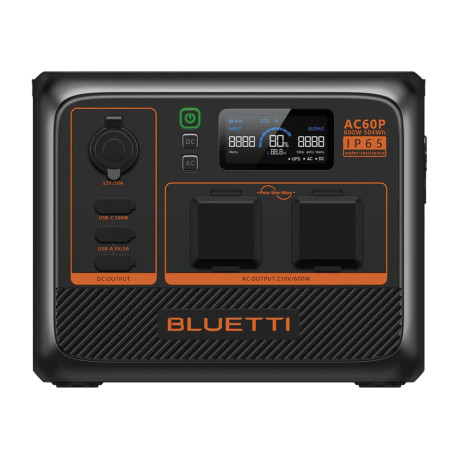 STATION DENERGIE PORTABLE AC60P 600 W / 504 Wh BLUETTI
