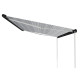 STORE F80S 3.20 M BOITIER NOIR TOILE GRISE FIAMMA