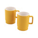 GOBELET EMPILABLES 2 PCS JAUNE