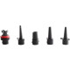 POMPE DE GONFLAGE MANUELLE WHISPER AVEC 4 EMBOUTS BRUNNER