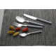ENSEMBLE DE COUVERTS 16 PIECES DELICE GRIS - BRUNNER