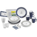 PACK VAISSELLE NAUTICAL 36 PIECES + 1 BOITE BRUNNER
