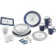 PACK VAISSELLE NAUTICAL 36 PIECES + 1 BOITE BRUNNER