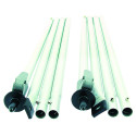 LOT DE 2 BARRES DE SOUTIEN ARRIERE POUR AUVENT GONFLABLE