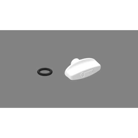 MANIVELLE OUVERTURE + JOINT 45-60 MM TURBO VENT IVOIRE
