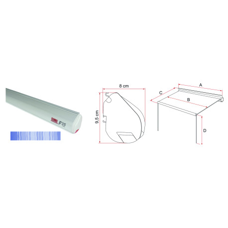 STORE F35 PRO 2.20 M TITANIUM BLEU