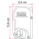 STORE F45 S 2.60 X 2.00 M TITANIUM GRIS