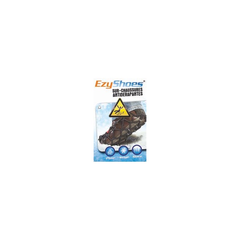 Surchaussures Antidérapantes Ezy Shoes Walk – Noir, Taille M – Tout-terrain, Neige, Boue