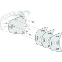 KIT SPACER SAFE DOOR GRIS