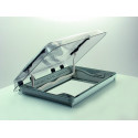 DOME DE TOIT MIDI HEKI STYLE A LEVIER BLANC AVEC VENTILATION 70 X 50 CM