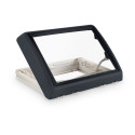 DOME DE TOIT MIDI HEKI STYLE A MANIVELLE GRIS AVEC VENTILATION 70 X 50 CM