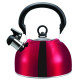 BOUILLOIRE ACIER INOX 2.5 L ROUGE A POIGNEE