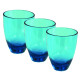 PACK 3 PETITS VERRES MASSA BLEU INCASA