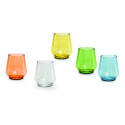 SET DE 4 VERRES A EAU TRITAN JAUNE