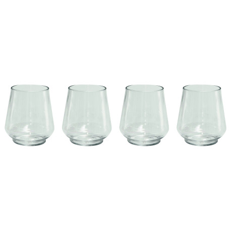SET DE 4 VERRES A EAU TRITAN TRANSPARENT
