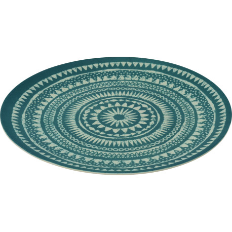 ASSIETTE FIBRES DE BAMBOU DIAM 20CM 3 ASS CLRS MOSAIC