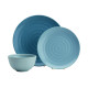 KIT MELAMINE 12 PIECES NUANCES DE BLEU