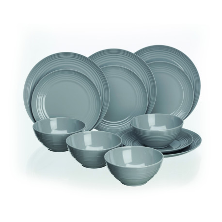 SET COOL GREY 12 PIECES ANTI GLISSE