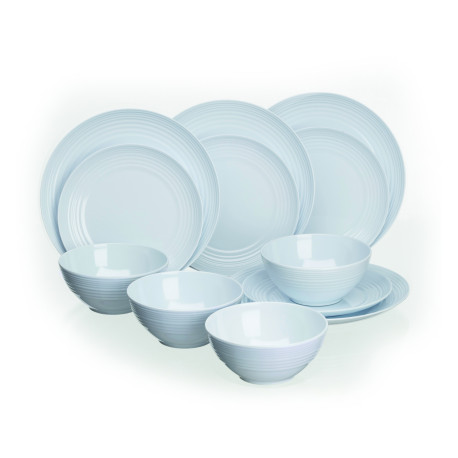 SET COOL WHITE 12 PIECES ANTI GLISSE