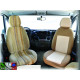 HOUSSE UNIVERSELLE + APPUI-TETE BEIGE X2 - FORME 1