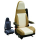 HOUSSE UNIVERSELLE + APPUI-TETE INTEGRE BEIGE X2 FORME 3