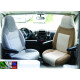 HOUSSE UNIVERSELLE + APPUI-TETE INTEGRE BEIGE X2 FORME 3
