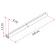 BARRE PORTE TOUT 240 - FIXING BAR PRO L