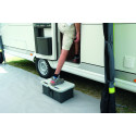 MARCHEPIED COFFRE ETANCHE AVEC ECLAIRAGE BOXSTEP GRIS BRUNNER