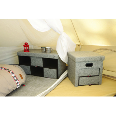 CUBE DE RANGEMENT A TIROIRS VINTAGE 40x40