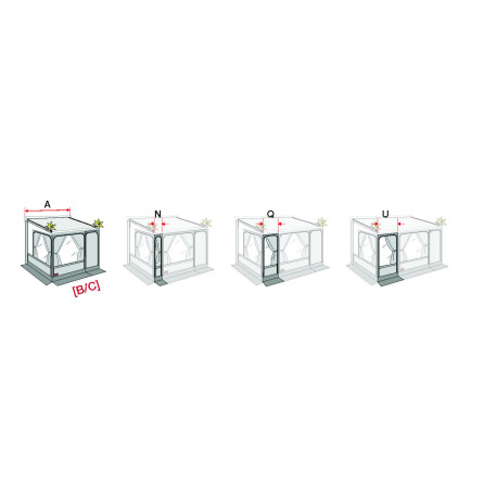 FACADE 50 CM ZIP ET PRIVACY ROOM (F45/F70)