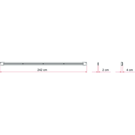 FIXING BAR CARRY BIKE 2.40 M 2 PCS