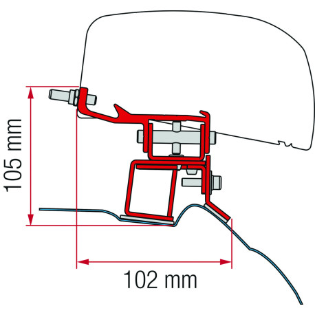 KIT MERCEDES V CLASS APRES 2014 F40VAN 2 PIECES