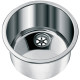 LAVABO ROND EN ACIER Ø INT. 360 MM- Ø EXT. 385 MM - H 180 MM