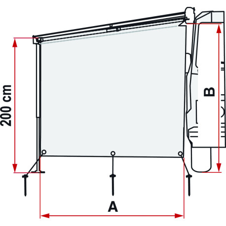 SUN VIEW SIDE CARAVANSTORE XL